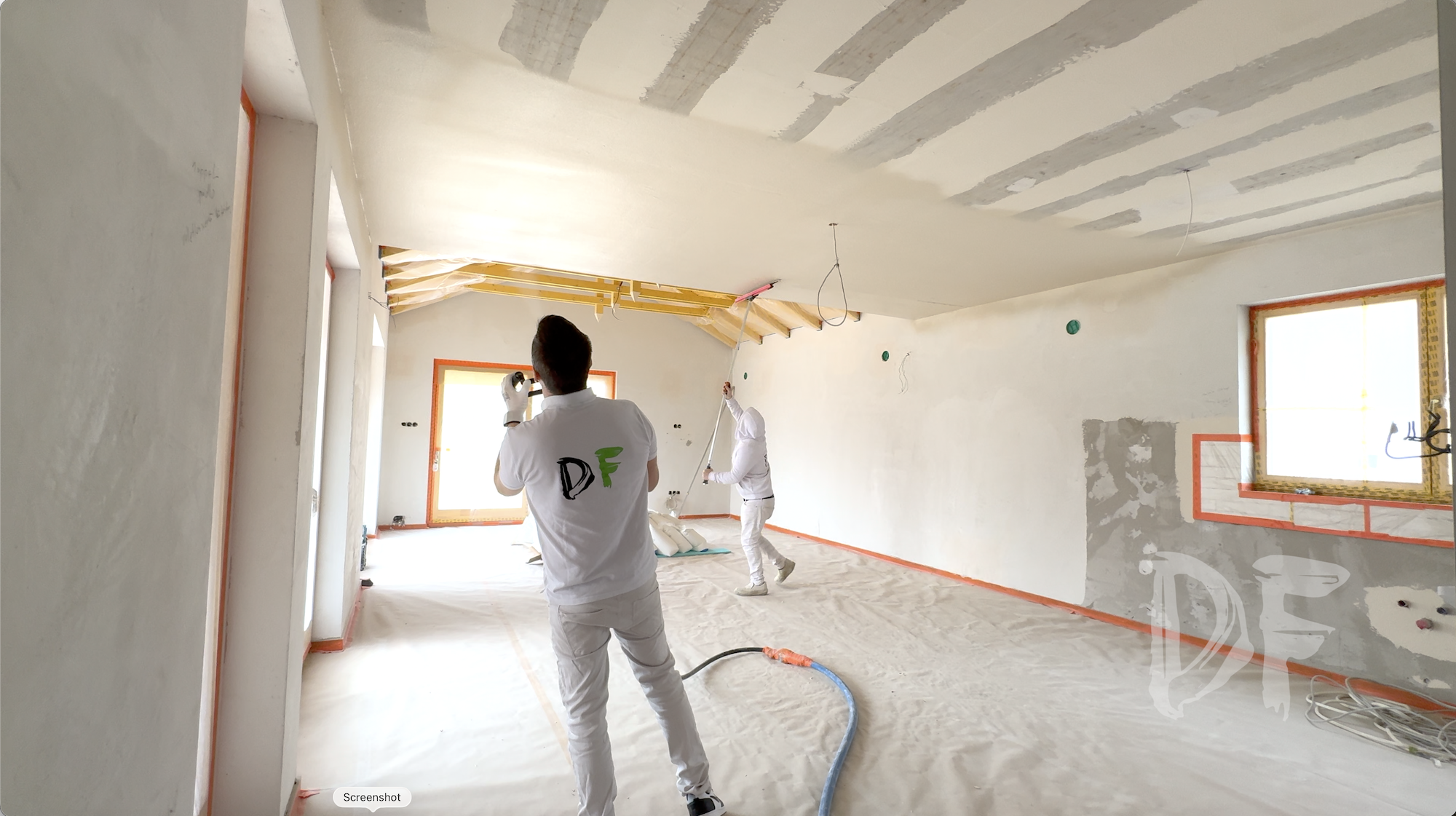 Új építésű családi házak glett- és festék szórása - Kép 4